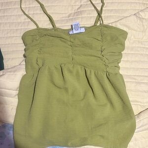 Marshalls Olive Ruched Camisole
